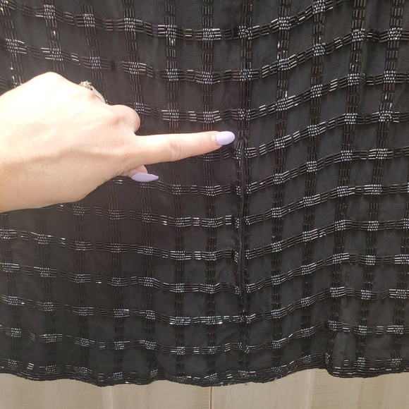 Y2K Vintage Top in Fully Beaded Plaid Pattern by Talbots Size Small - Picture 11 of 16